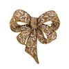 Rhinestone High -End Bow Brooch Fashion Retro Corsage Winter Clothing Accessories Women