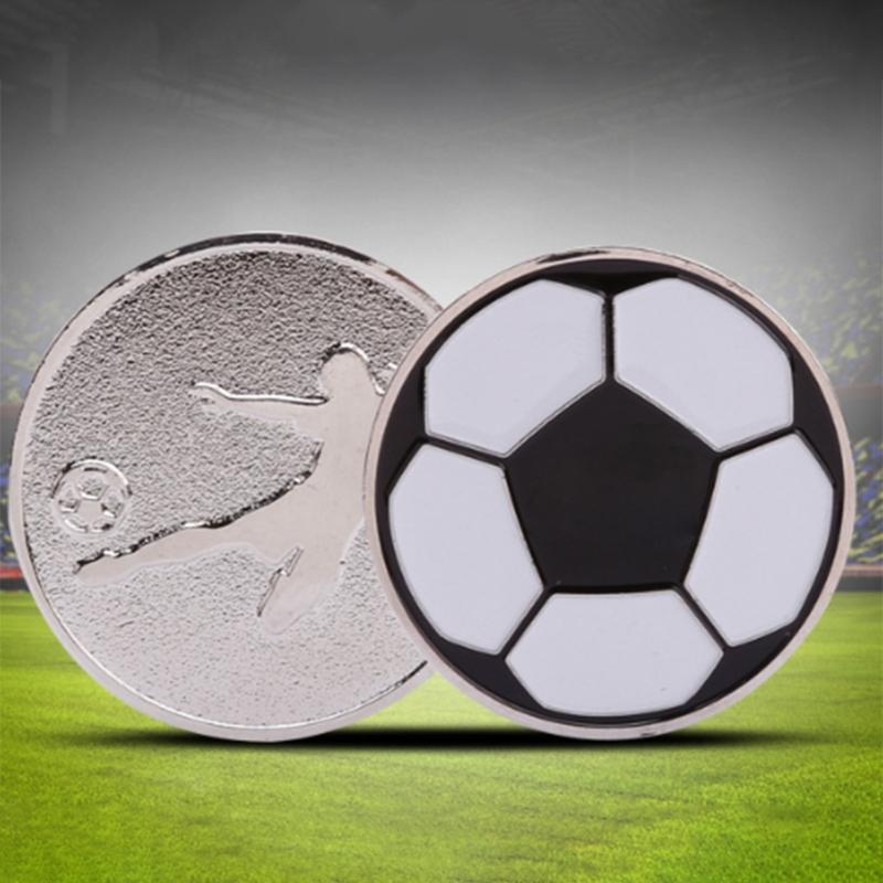 Referee Flip Coin Football Sports Pick Edge Side Toss Coin Soccer Game Supplies