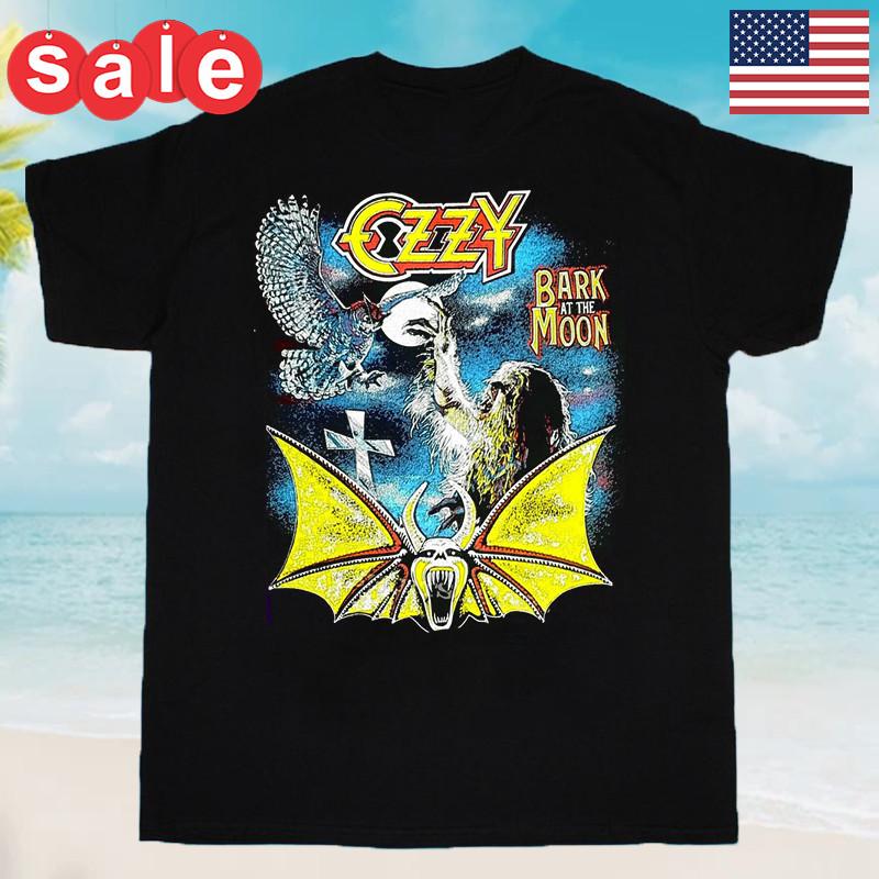 

O.zz.y O.sb.ou.rne Bark At The Moon Shirt Vtg Men Cotton All Size Tee Unisex T-Shirt XXXXL