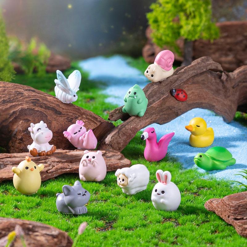 Cute Mini PigsSnailsSmall Animals Cute Grain Decorative AccessoriesMicro-landscape Small Ornaments