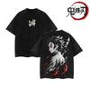 2026 Oversized Demon Slayer Anime Vintage Washed T-shirt Man Women Short Sleeve Tee Parent-child Loose Casual Tops Summer Y2k...