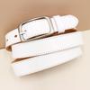 Rare Color Women's Cowhide Buckle Belt - Simple, Versatile, Retro Korean Style for Jeans