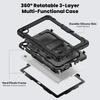 For Lenovo Tab 10.1 (2025) TB-311XU/Tab TB311FU Case PC + Silicone Tablet Cover with PET Anti-Scratch Film and Shoulder Strap