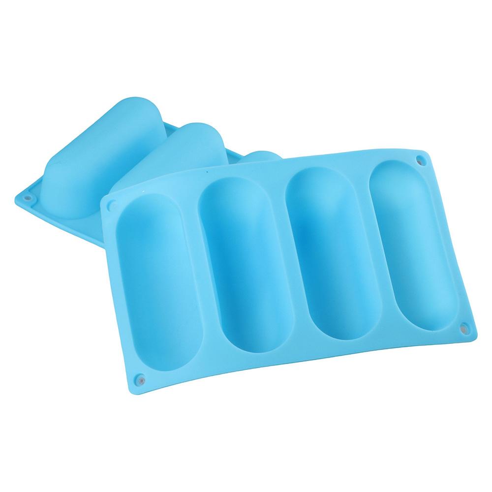 2 Pack Silicone Silicone Hot Dog Bun Molds DIY Baking Tray Bread Mold Hot Dog Sausage Mold  Baguette
