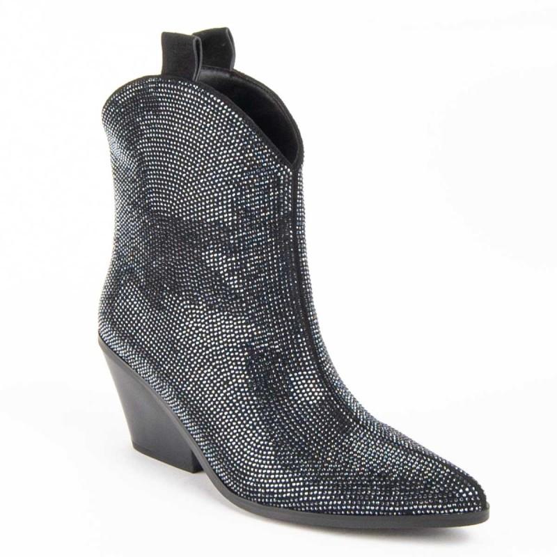 Botín Cowboy De Tacón Para Mujer.  Montevita  Botirey9  100924