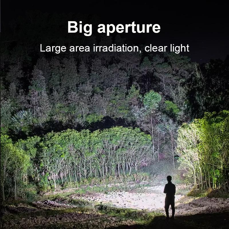 100 Meters Professional Diving Flashlight Powerful T6 Wick Torch Portable Diving Light Rotatable Diving Lamp Waterproof Light