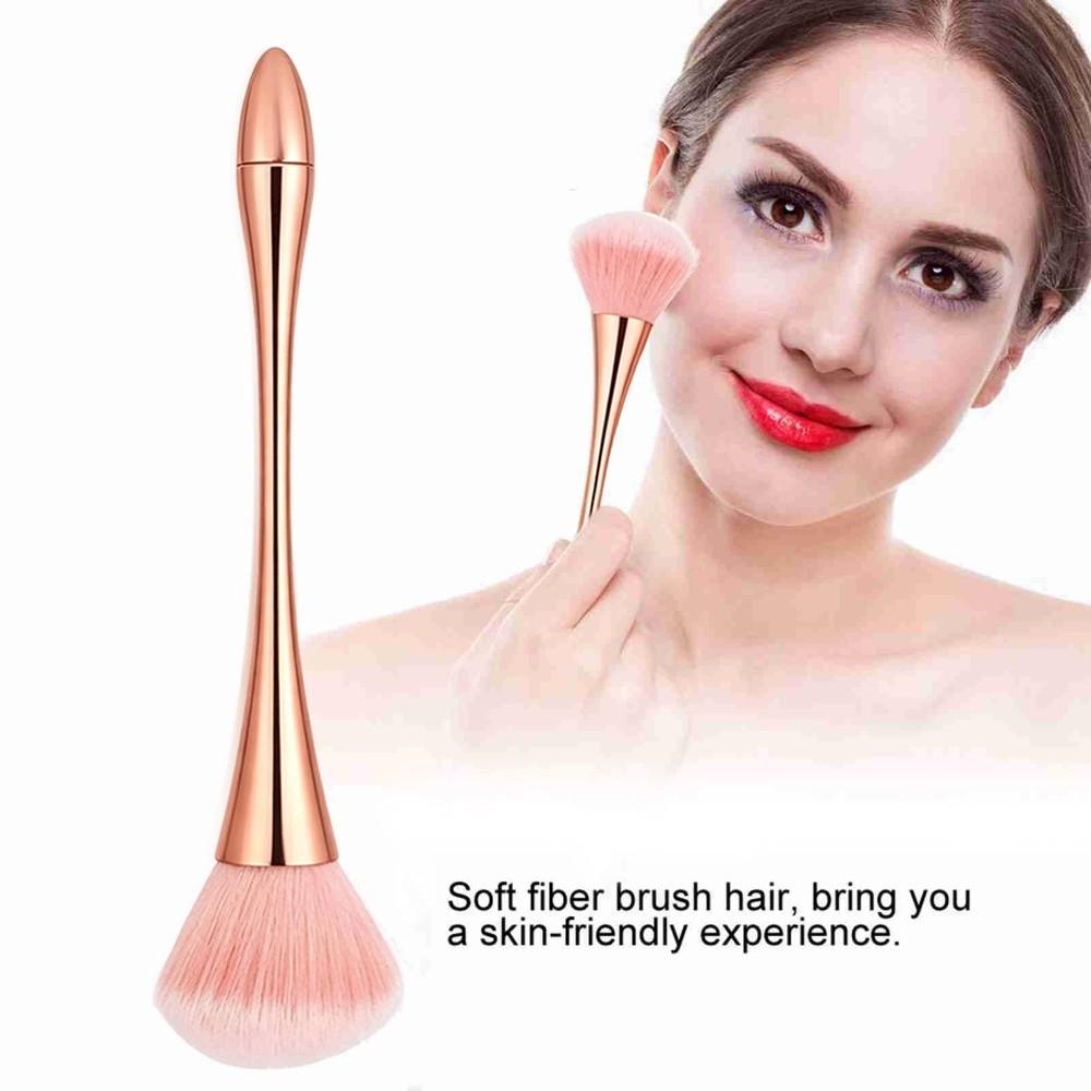 Ergonomic Comfort Handle Nail Dust Brush Acrylic Powder Leftover Quick Removal