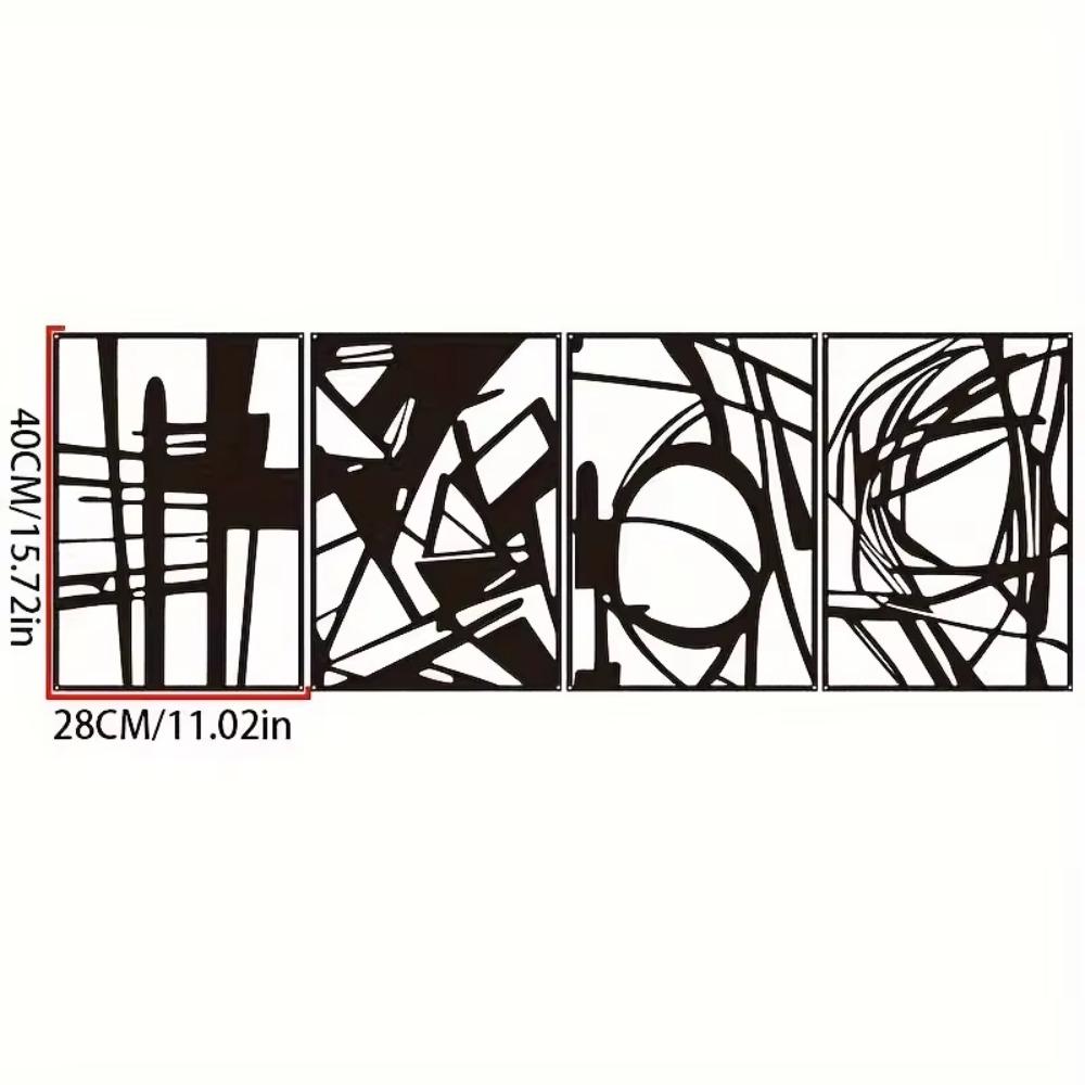 Abstract Metal Wall Art - Minimalist Single Line Sculpture for Modern Stylish Wall Display