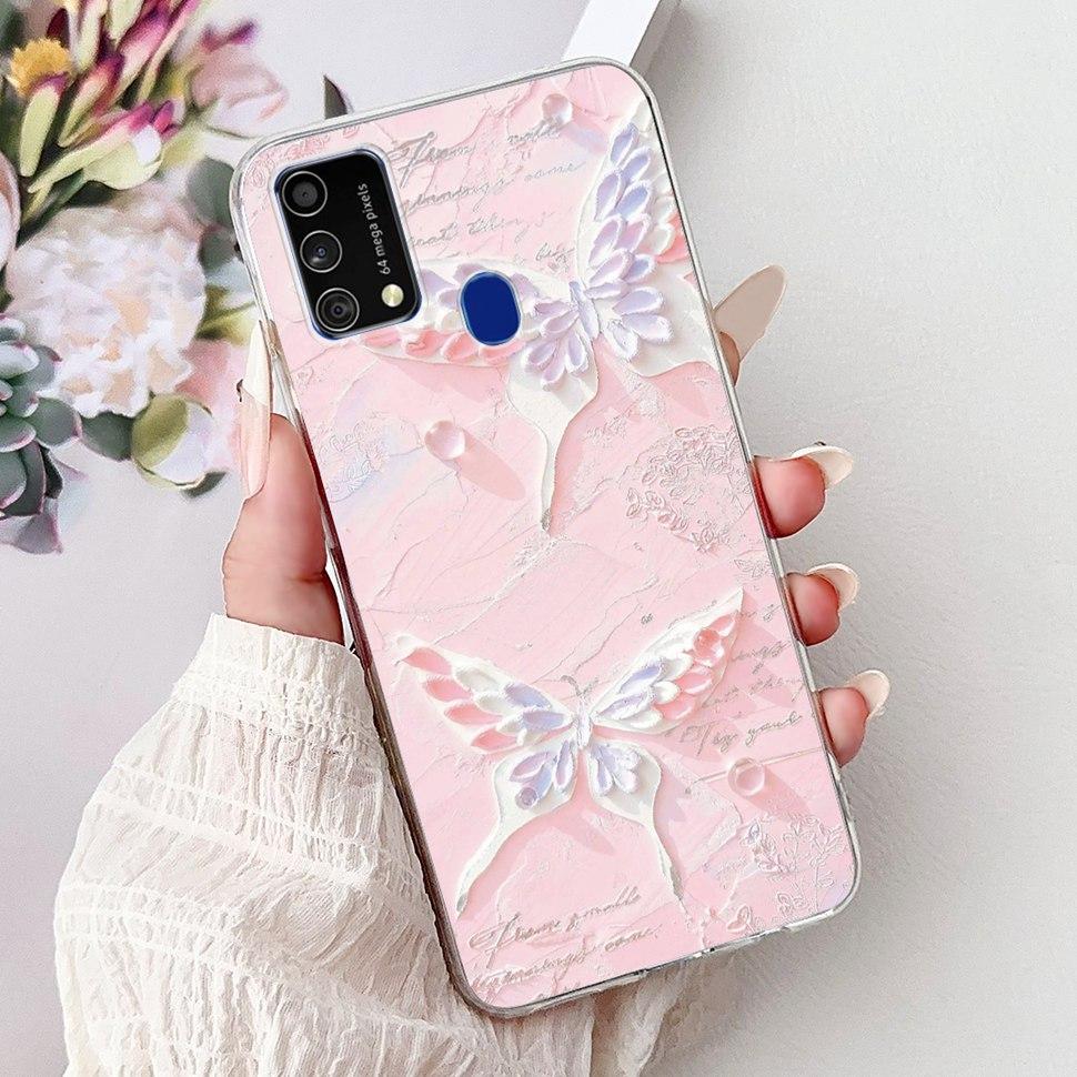 Cute Cat Caroon Cover For Samsung Galaxy A21s Case Soft Silicone Fundas Phone Cases For Samsung A 21s  A21s SM-A217F Full Bumper