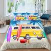Surf Duvet Cover Set Beach Printed Hawaii Vacation Bedding Set for Adult Women Girl Tropical Botanical Polyester Comforter Cover