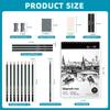 Roseelf Drawing Pencil A4 Sketchbook with 160GSM for Sketching and Drawing and More for and for and Professional Artists Sketchbook 19-Piece Set,