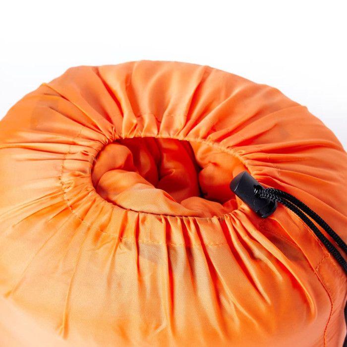 Sac de couchage - VIDAXL - 94464 - 3 saisons - Orange et noir - Rectangulaire 190x72cm