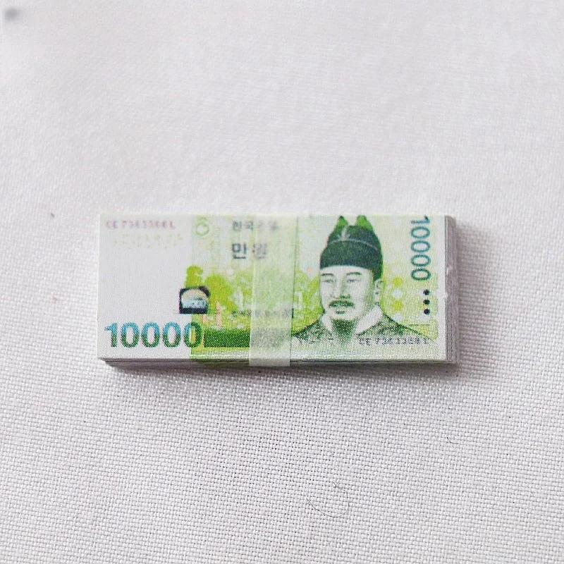 

5 Bundles Dollar Euro Ticket Thumb-Sized Dollhouse Pocket Simulated Banknotes Mini Fake Money Prop Dollar Bills Money Decoration