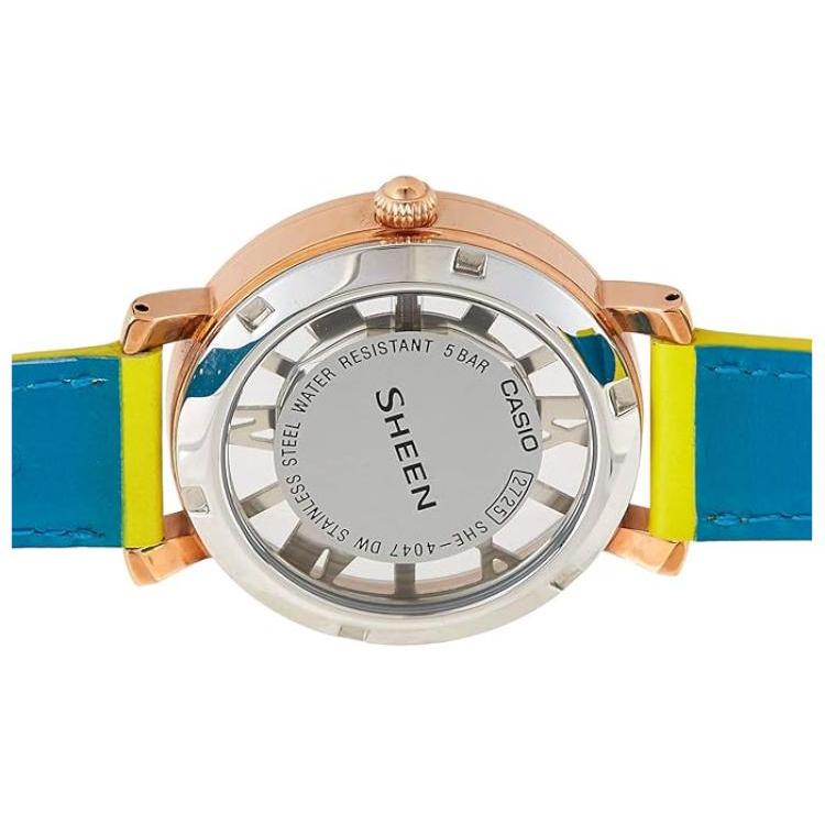 Casio Women's SHEEN White Watch SHE-4047PGL-9A SHE-4047PGL-9A