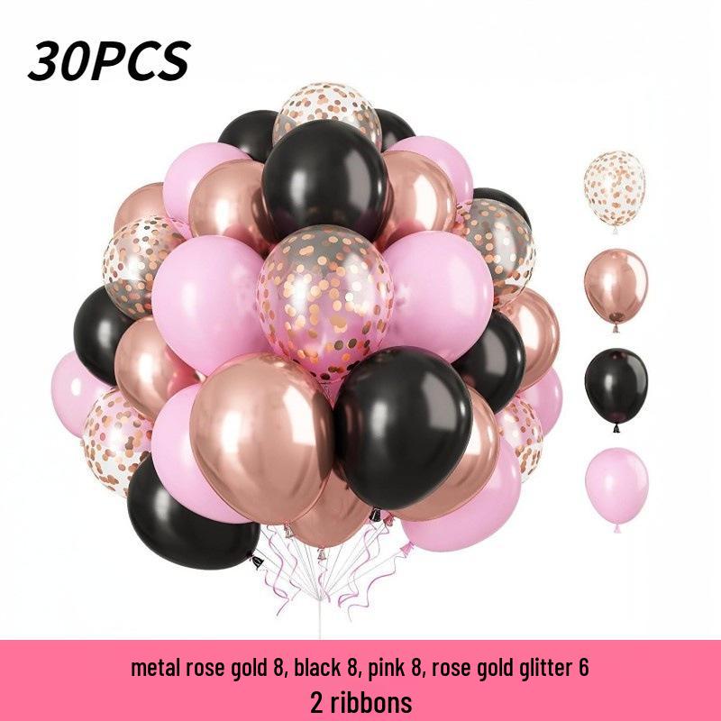 

12 Sequin Confetti Balloons - Set of 30 for Christmas, Halloween, and Birthdays