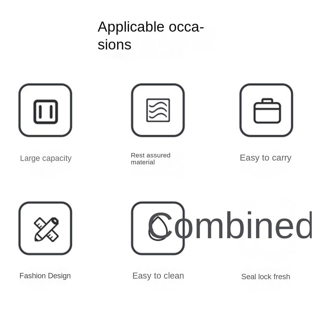 Leakproof Food Storage Container Microwavable Fruit Food Boxes Spice Container Lunch Box  Camping