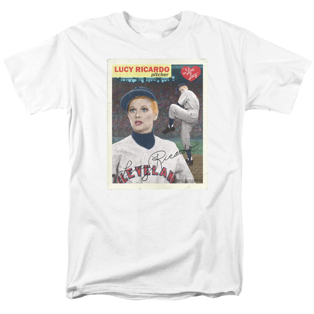 

26 I Love Lucy Trading Card T Shirt Licensed Funny TV Show Tee White Unisex T-Shirt M