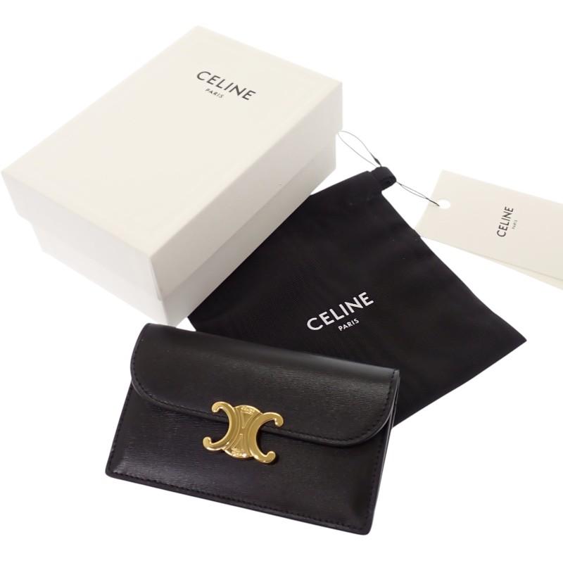 CELINE  10P073DPV.38NO Coin case black Calfskin Women