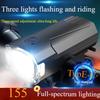 LED Bicycle Front Light Super Bright Bicycle Light Waterproof Bicycle Head Light 3 Level Dimmable Bike Safety Lamp for Emergency