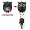 Owl Night Wall Magnetic Key Holder Magnets Hold Keychain Key Hanger Hook Hanging Key Will Open Eyes Home Decoration