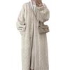 Autumn And Winter Thickened Long Large Size Knee Imitation Mink Cardigan Fur Coat Twist Imitation Mink Plush Jacket