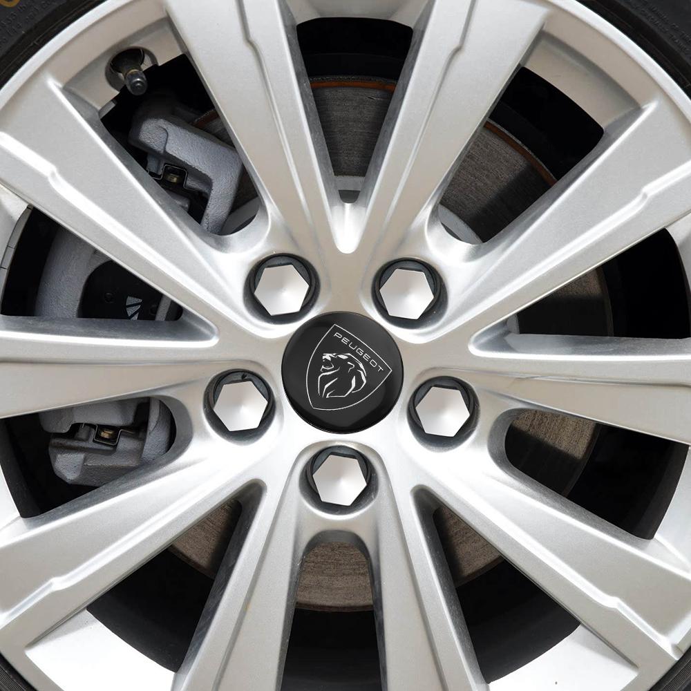4PCS/set 56/60/65mm Car Wheel Hub Cap Rim Center Cover For Peugeot 206 3008 308 307 106 407 208 207 107 2008 508 408 5008 2009