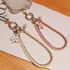 Pearl Cell Phone Chain Flower Pendant Mobile Phone Lanyard Mobile Phone Strap  New Year Gift