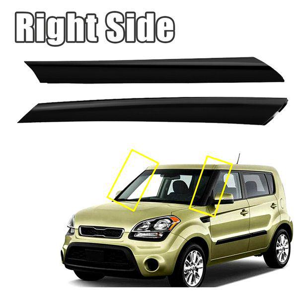 861702K500: Compatible Windshield Outer Trim Strip for 2010-2013 Kia Soul (Left Side)