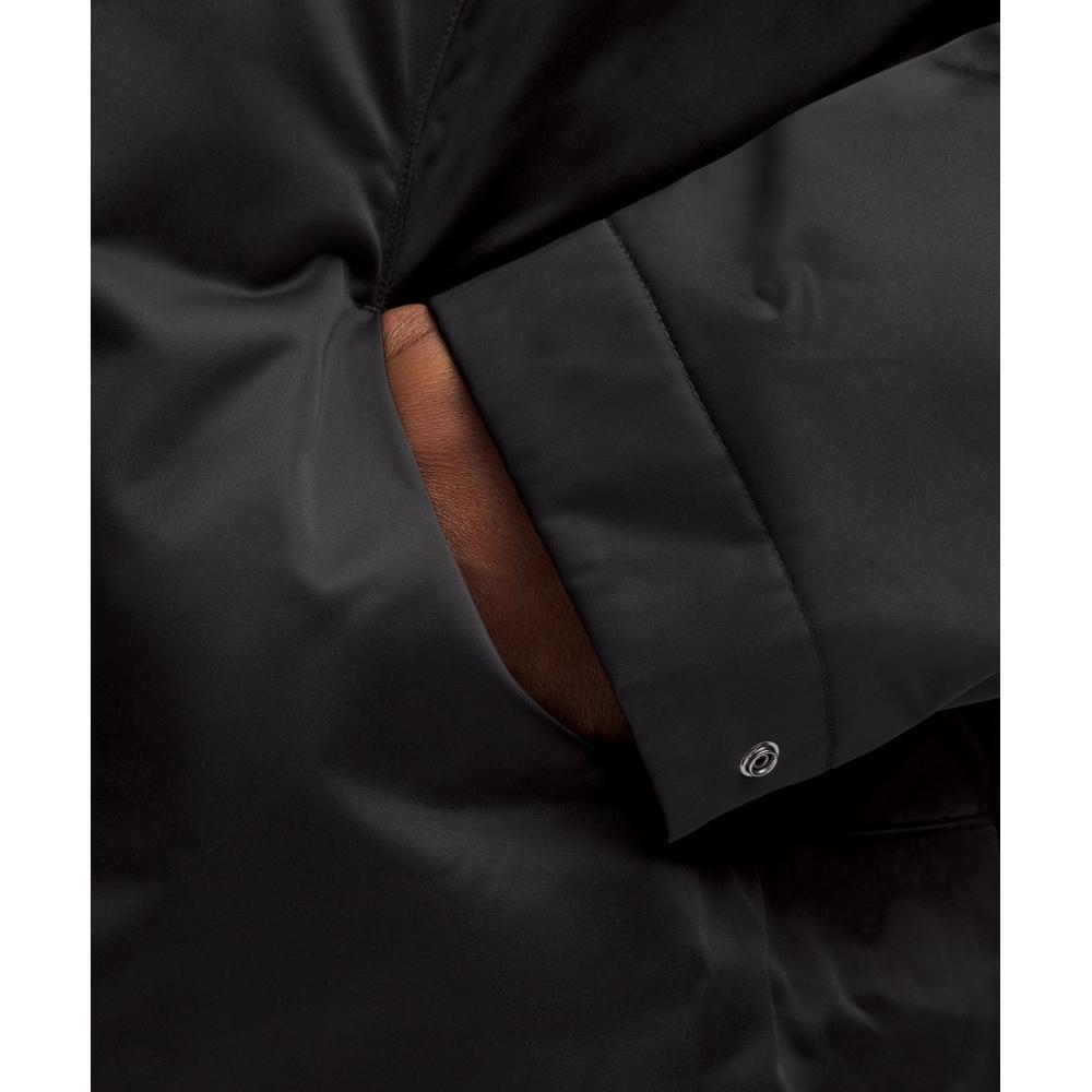 Lululemon Taffeta Removable Hood Collared Jacket  Slnsh Collection Black