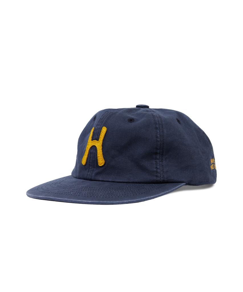 HELLO SUNRISE H Logo Cotton Relaxed Fit 6Panel Cap_Navy