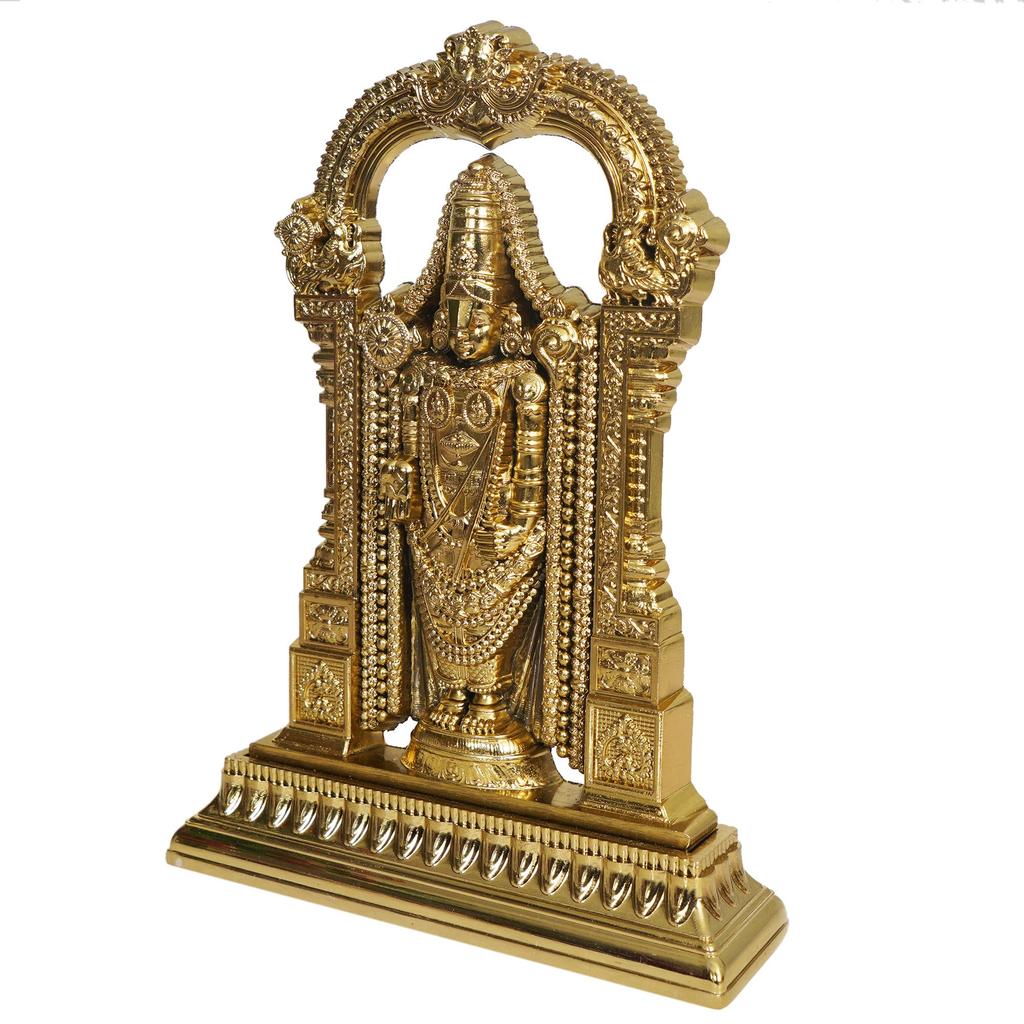 Metal Tirupati Balaji Lord Venkateshwara Statue Idol for Pooja, Home Temple, Office Décor and Gift