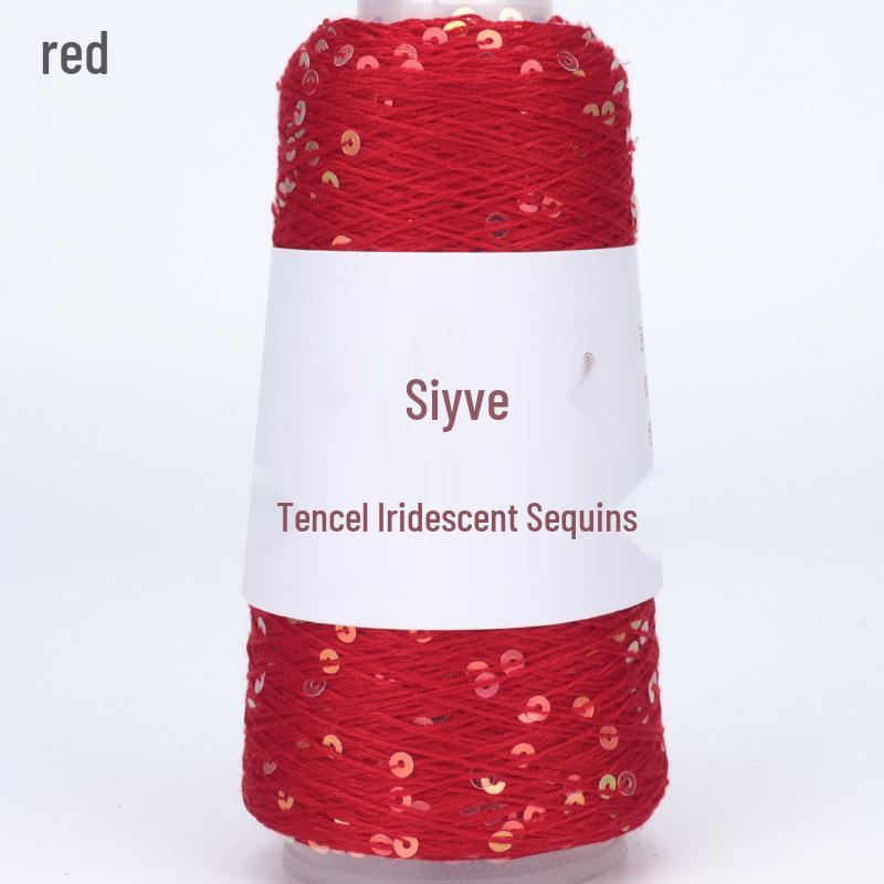 Si Yue Tencel Iridescent Paljettgarn: Handstickat Mode Bländar