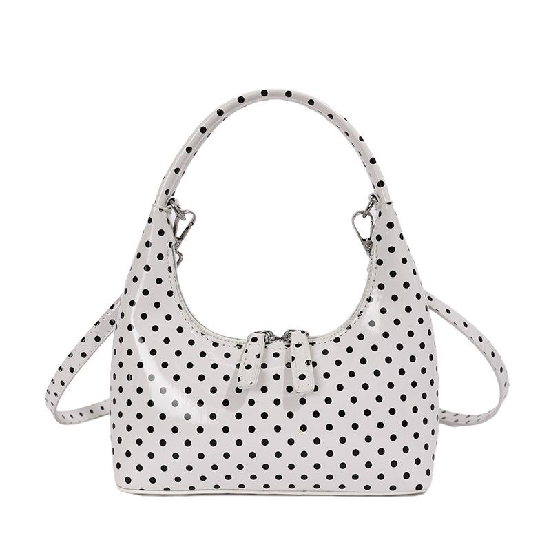 Handbag, Small Tote Bag, Simple Print Crescent Bag, Fashionable Crossbody Bag