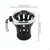 Motorcycle Cup Holder Openwork Handlebar Drink Aluminum Vehicle Accessory Black