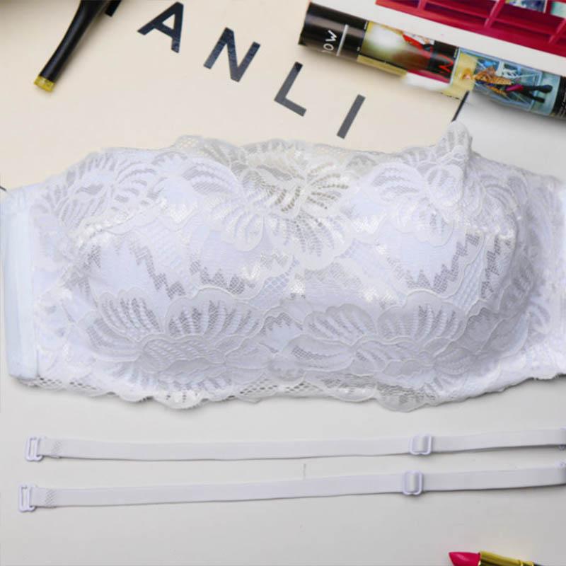 Strapless Silicone Non-slip Gather Half Cup Spring and Summer Thin Tube Bra Bra Large Size Thin Anti-glare Anti-sagging Breathable Sexy Bra