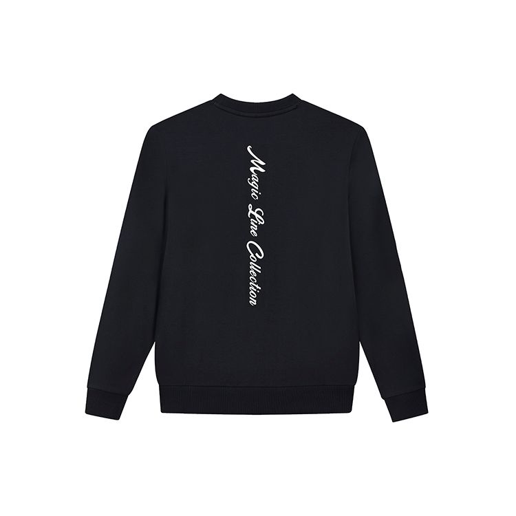 FILA Fleece Mountain Embroidered Logo Letter Print Sports Crewneck Sweatshirt Women sweatshirt Legendary-Blue F11W138206F-NV