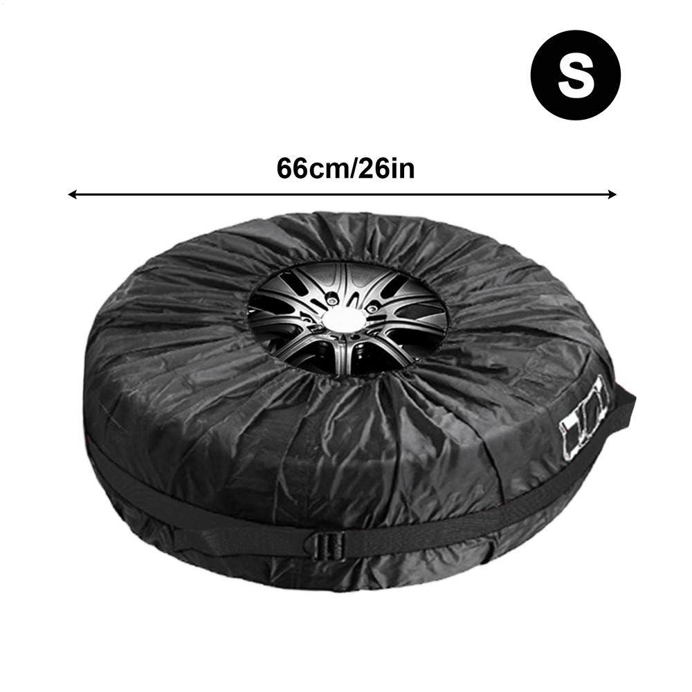 1PC Heavy-Duty All-Weather Spare Tire Cover Waterproof Dust-Proof UV Protection Storage Bag For Off-Road SUV Truck Campers