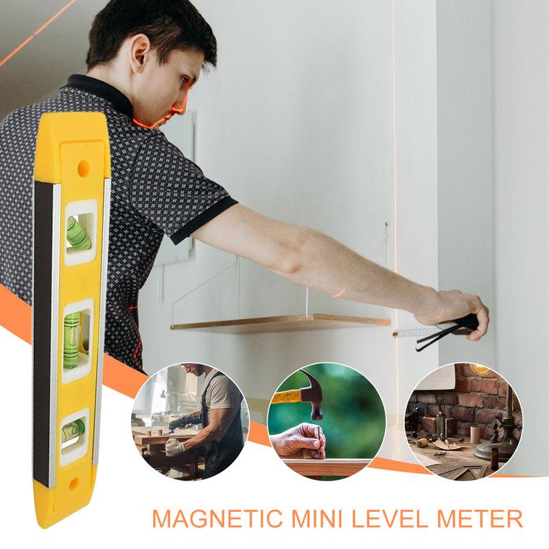 Leveler Tool Magnetic Ceiling Leveling System Vertical Horizontal Balanced Ruler Portable For Home Plumbing Floor Tile Cabinetry