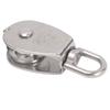 Marine Pulley Stainless Steel Lifting Single Pulley Block Wire Rope Hanging Towing Wheel for Sailboats Yachts Ship