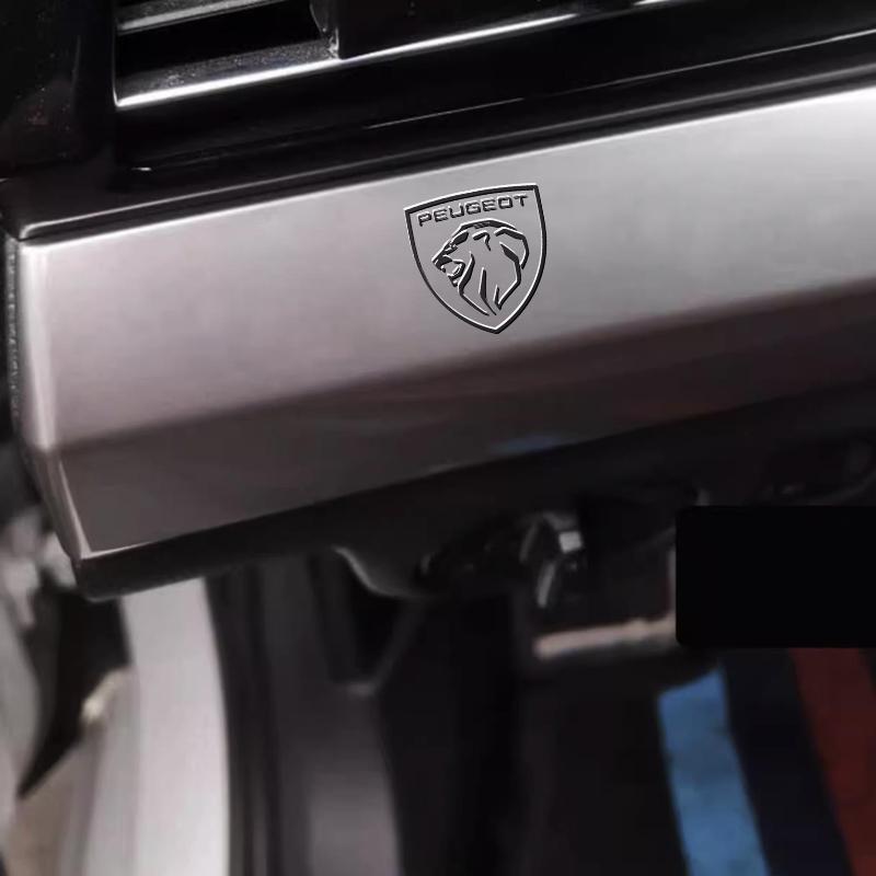 1.4CM Metal Car Window Wiper Stickers TB Emblem For Peugeot 3008 508 407 2008 208 Auto Accessories