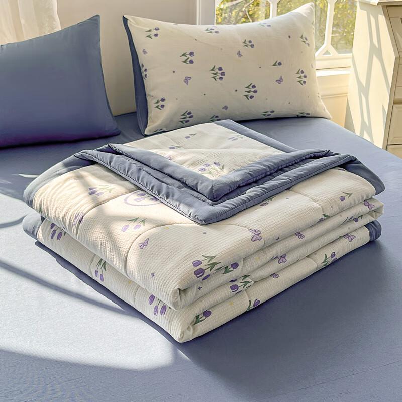 Bedruckte Sommer-Bubble-Baumwoll-Steppdecke