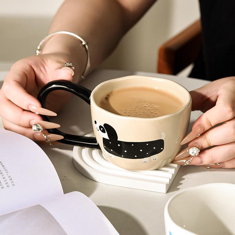 Shangqi Hand-Pinched Big-Ear Ceramic Mug