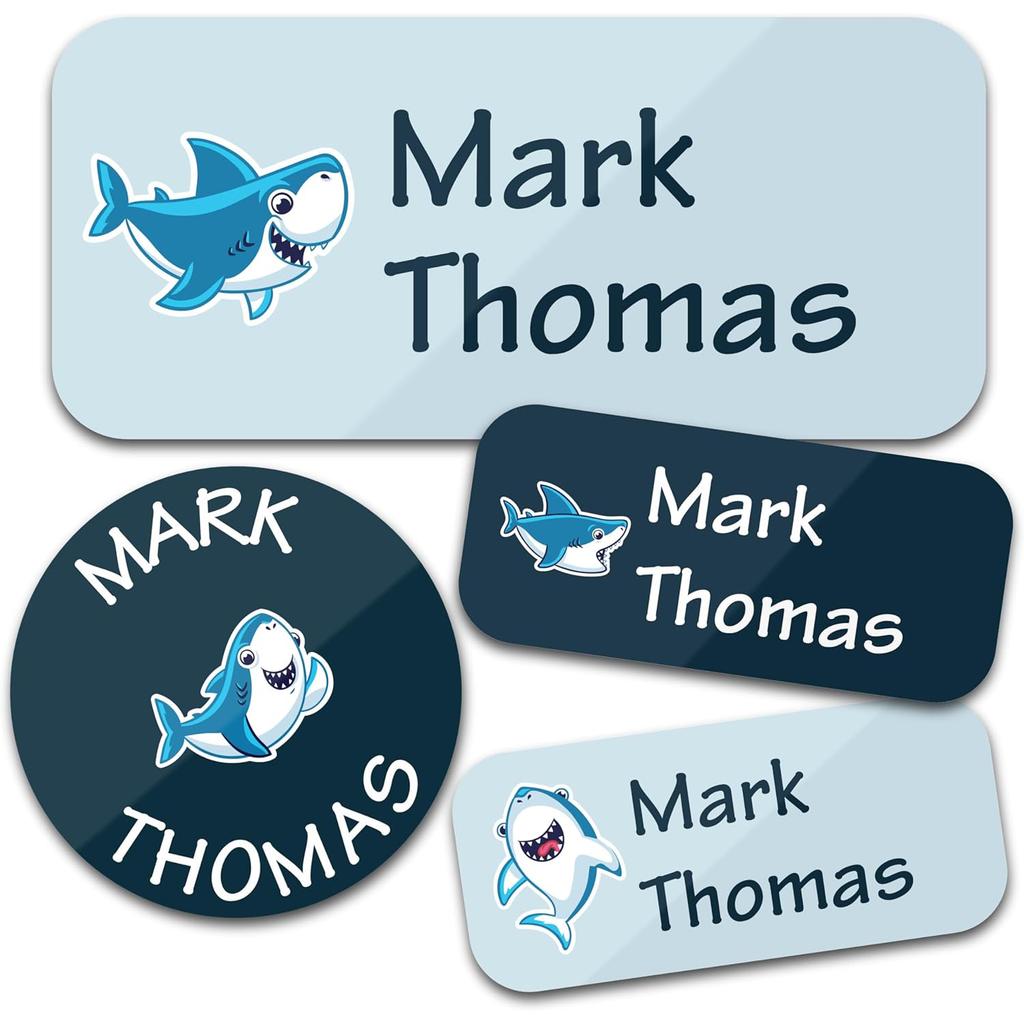 Trees 140Pcs Custom Waterproof Name Tags Stickers Cartoon Style Nakrjki Na Ubrania Imieautocollants Personnalisés Prenom