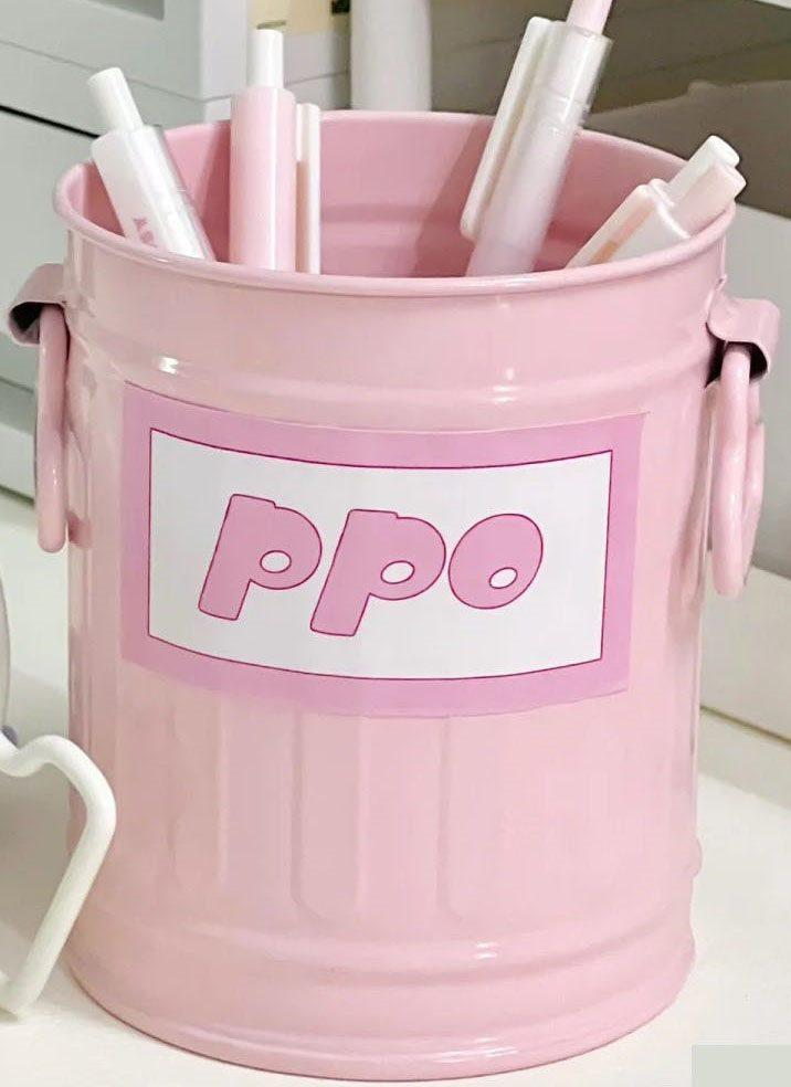 

1set Simple and cute desktop stationery storage for middle and high school students, large capacity stationery pen holder
