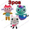 2026 New Gabbys Doll House Plush Toy Mercat Cartoon Stuffed Animals Smiling Cat Car Cat Hug Gaby Girl Birthday Gift
