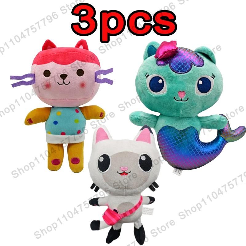 2026 New Gabbys Doll House Plush Toy Mercat Cartoon Stuffed Animals Smiling Cat Car Cat Hug Gaby Girl Birthday Gift