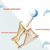 DIY Assembly Wooden Trebuchet Catapult Vehicle Model Kits Children Kids Scientific Experiment Small Physical Invention Toy Gift