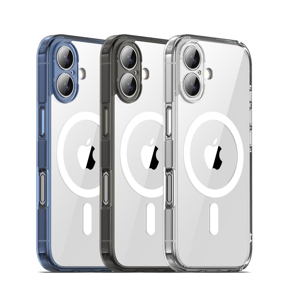 KEYSION Shockproof Transparent Case for MagSafe for iPhone 17 2025 HD Clear TPU+PC Magnetic Wireless Charging Phone Back Cover