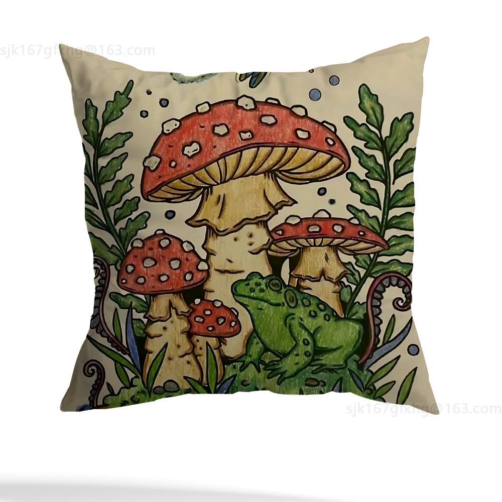 Vintage Frog Fairy pillow cover living room sofa cushion cover bedroom room bed pillow cover home decoration