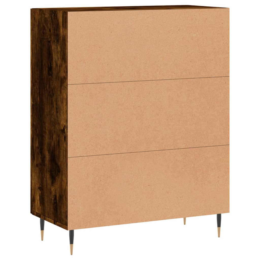 Sideboard Smoked Oak 69.5 X 34 X 90 Cm Engineered Wood